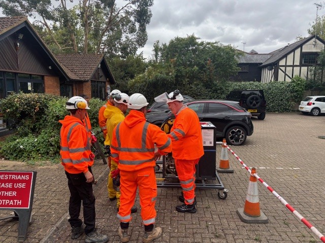 Water Jetting Training Team on Site